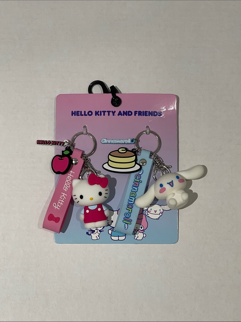Brand New WOT Sanrio Hello Kitty & Cinnamoroll Keychain Set - Pink, White, Blue